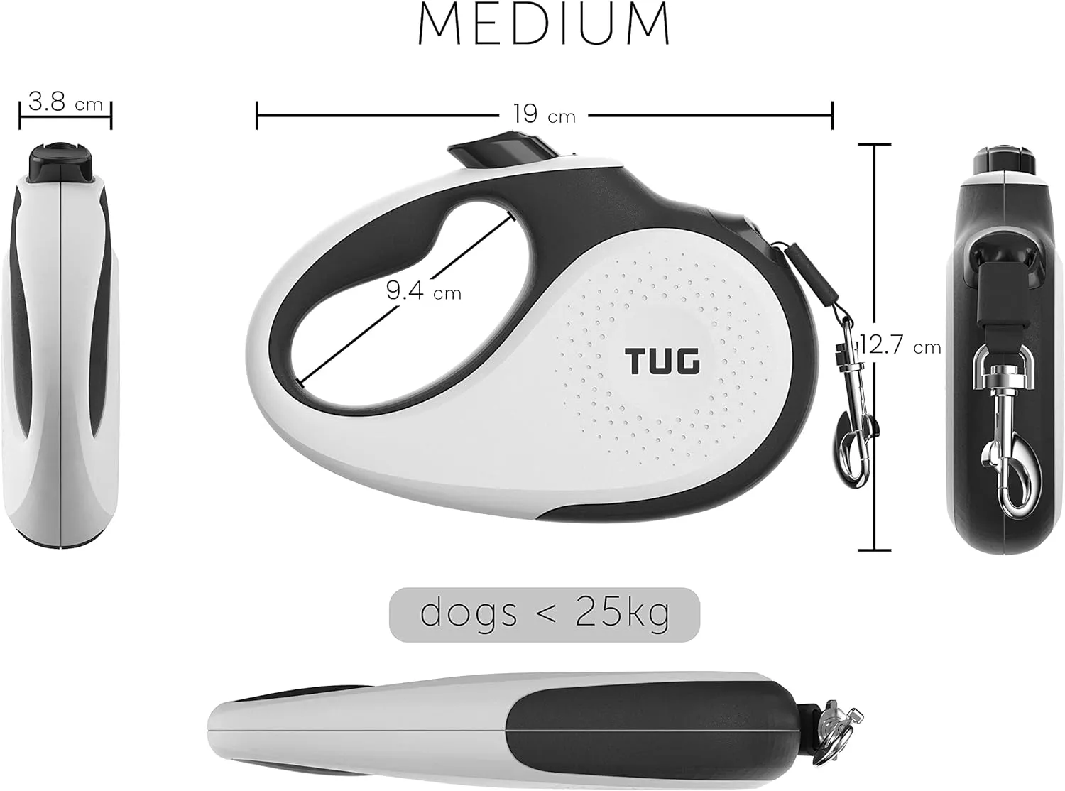 Retractable Dog Leash - 5 Meter Long -