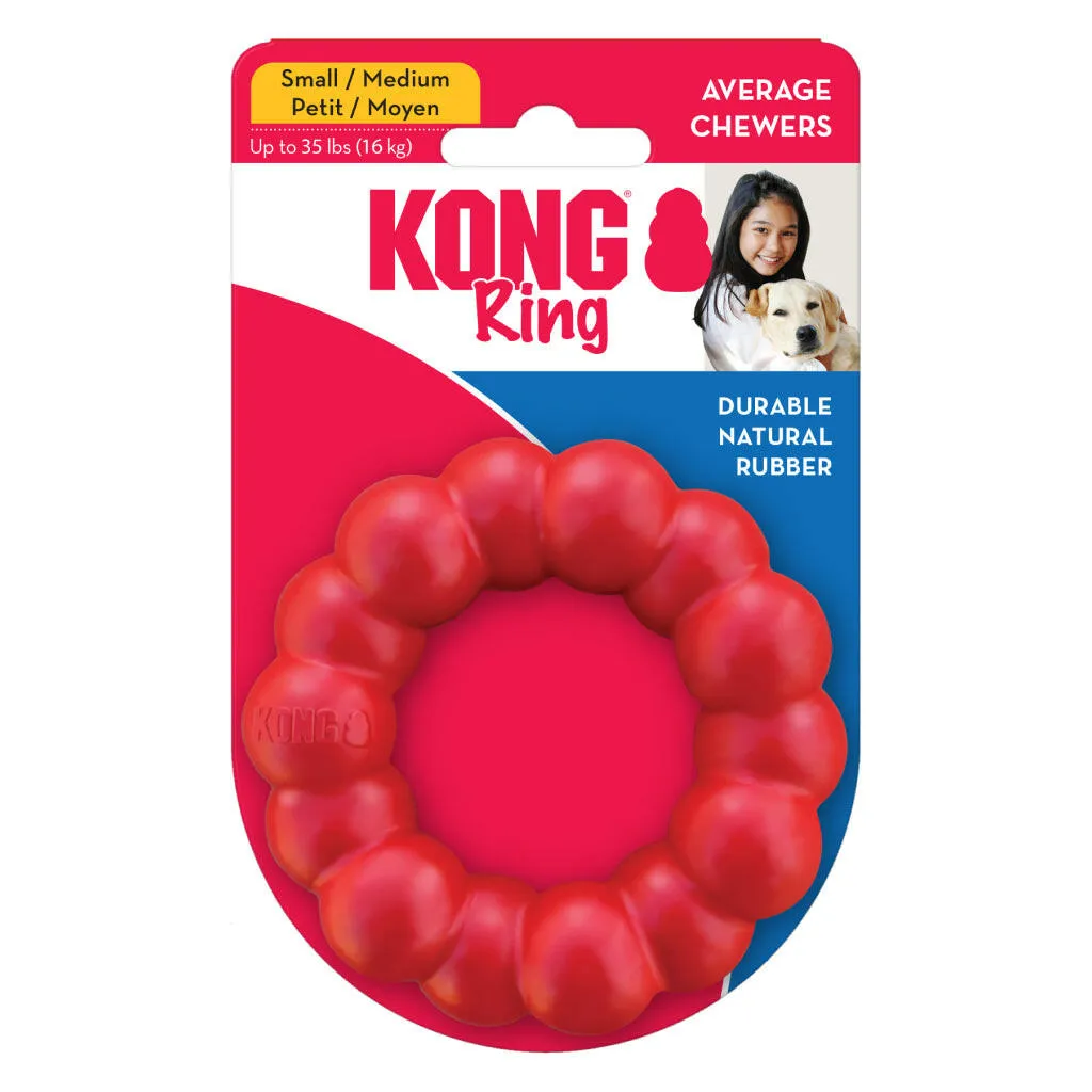 Shop KONG Ring Natural Rubber Chew Toy For Dogs (S/ M Size)