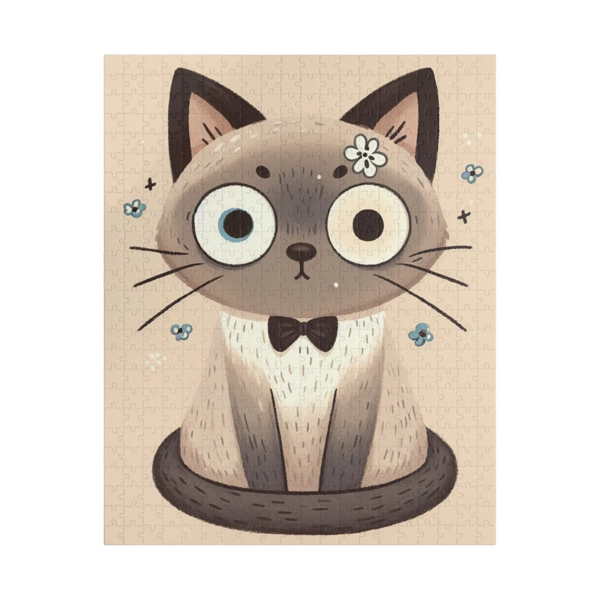 Spazzy Siamese Cat  - Puzzle (110, 252, 520)