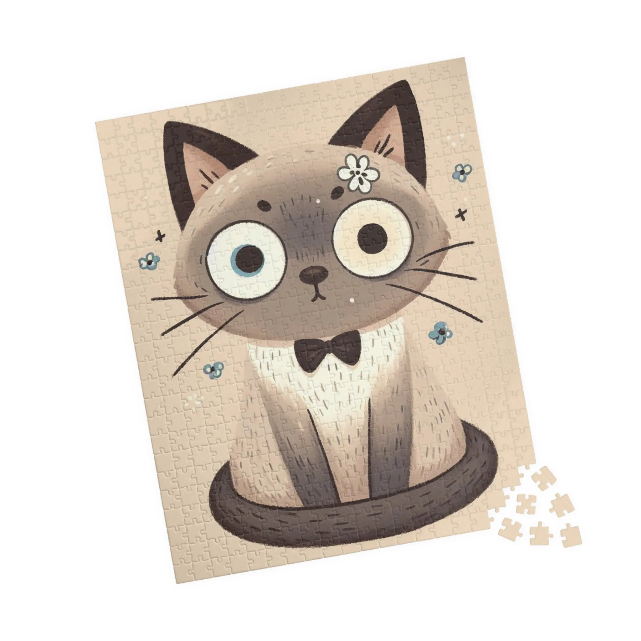 Spazzy Siamese Cat  - Puzzle (110, 252, 520)