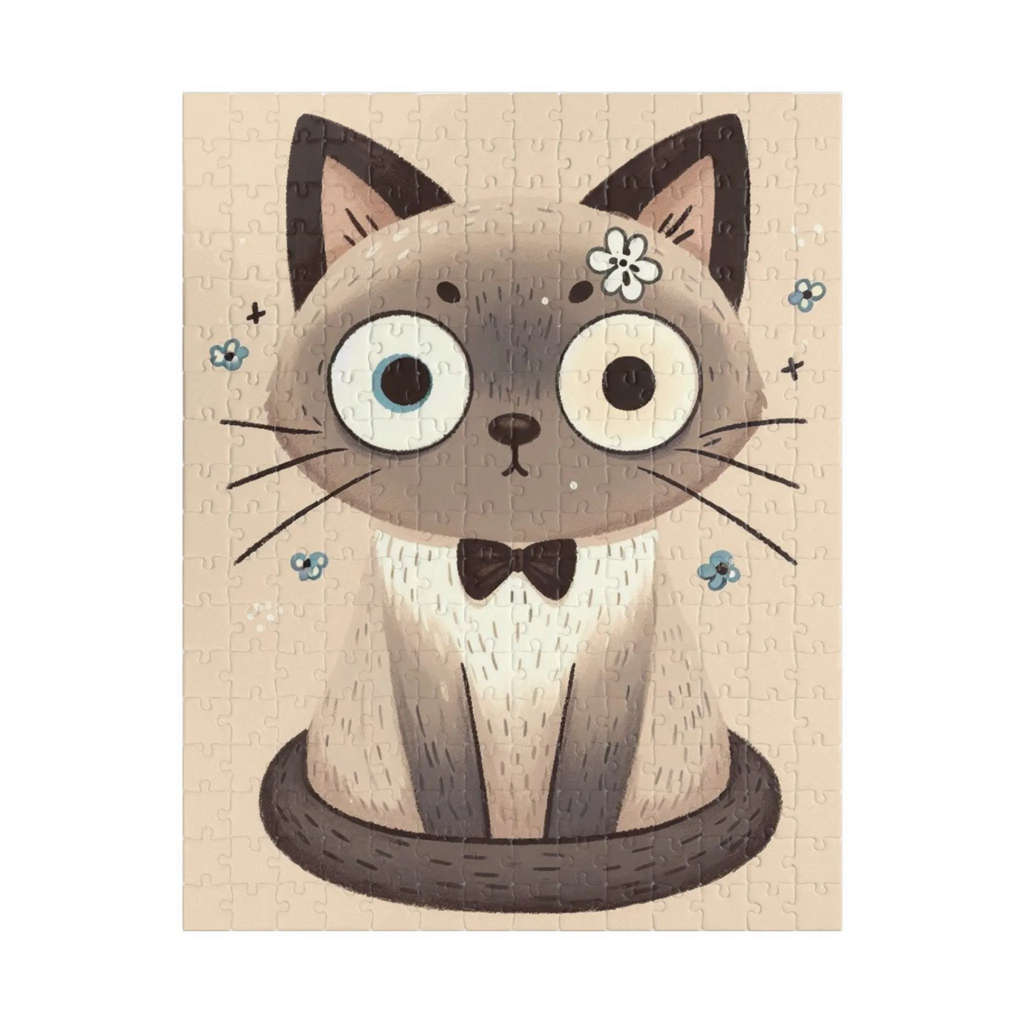 Spazzy Siamese Cat  - Puzzle (110, 252, 520)