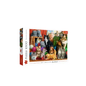 Trefl 1000 Piece Puzzle Feline Meeting