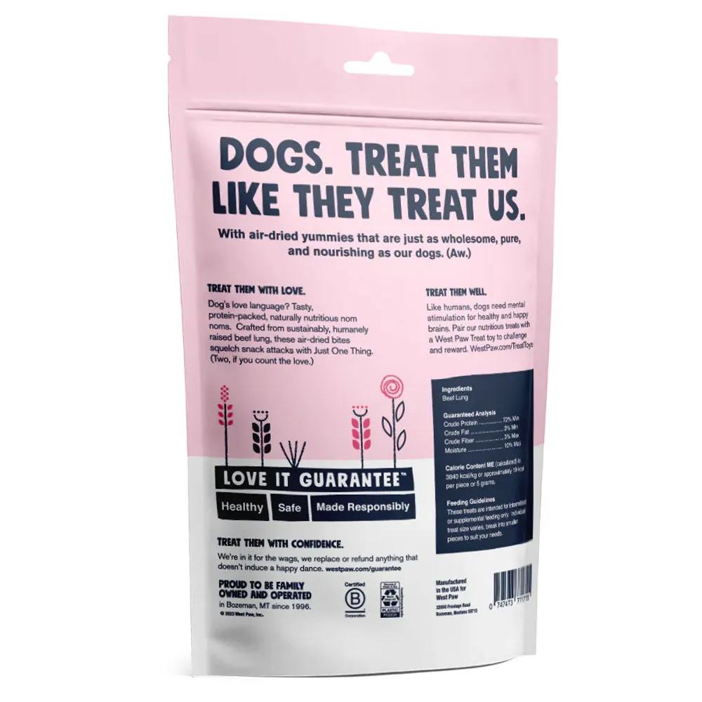 West Paw Air Dried Beef Lung Dog Treats