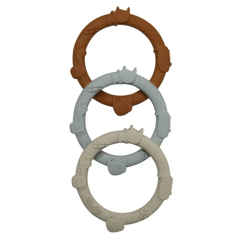 Wild Teething Ring Set