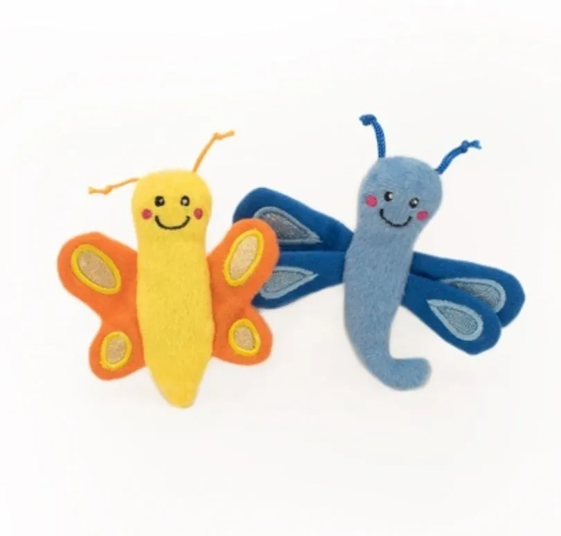 Zippy Paws ZippyClaws Cat Toy - Butterfly and Dragonfly 2-Pack